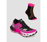 X-bionic Terraskin X02 Unisex Trailrunning-schuhe + Technische Socken Tsts02s25u-b160 Pink;Schwarz 40;39