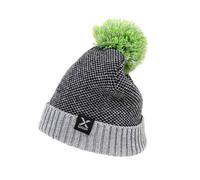 X-Grip Beanie Bommelmütze V2 Grau Grün