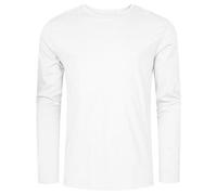X.O by Promodoro - Men´s Roundneck T-Shirt Long Sleeve White - Gr. - S