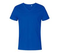 X.O by Promodoro - Men´s V-Neck T-Shirt Azur Blue - Gr. - XXL