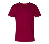 XO1425 X.O by Promodoro Herren V-Neck T-Shirt Kurzarm Berry XXL
