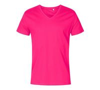 X.O by Promodoro - Men´s V-Neck T-Shirt Bright Rose - Gr. - M