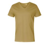 X.O by Promodoro - Men´s V-Neck T-Shirt Olive - Gr. - XL