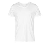 X.O by Promodoro - Men´s V-Neck T-Shirt White - Gr. - 3XL