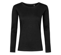 X.O by Promodoro - Women´s Roundneck T-Shirt Long Sleeve Black - Gr. - 3XL