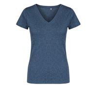 X.O by Promodoro - Women´s V-Neck T-Shirt Heather Navy - Gr. - XXL