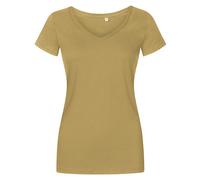X.O by Promodoro - Women´s V-Neck T-Shirt Olive - Gr. - XL