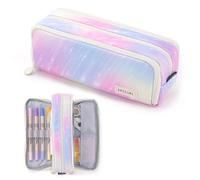 X SIM FITNESSX Federmäppchen Federtaschen Teenager Mädchen Mäppchen Etui Stifte 3 Fach, Große Kapazität Pencil Case für Schule & Büro (Meteor)