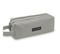 X SIM FITNESSX Federmäppchen Federtaschen Teenager Mädchen Mäppchen Etui Stifte Schulmäppchen Pencil Case Stiftetasche für Schule & Büro (Rechteckig lichte Grau)