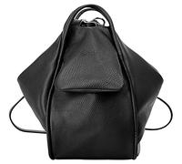 X-ZONE City-Rucksack Echt Leder Damen Made in Italy, Shopper, Citybag, Rucksack aus Rindleder, Smartphonefach, wandelbar