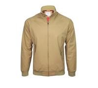 Xact Herren Übergangsjacke aus Baumwolle im klassischen Harrington-Stil mit Karofutter (Stone) XXL