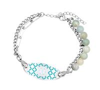 XAGMODSHN Gravierbares medizinisches Edelstahl-Armband, verstellbar, mehrfarbig, Eine Größe, Wie beschrieben