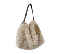 XAGMODSHN Trendige Winter Umhängetasche mit plüschigen Kunstfell Akzenten und verstärkter Nahttechnologie für den täglichen Gebrauch. Unterarmtasche