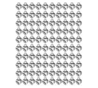 Xanorrg 100pcs Love Heart Charme Anhänger Für Frauen Halskette Armband Schlüsselbund JE100PCWelry Making Lose Perlen Handgefertigtes Handwerk Herzanhänger Charme