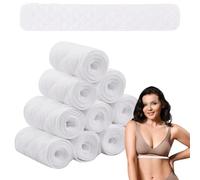 Xbessc 15 Stück BH Einlagen Schwitzen, 3 Lagige BH Einlagen Baumwolle, Waschbare Unterbrust Schwitzschutz Einlage, Rechteckige Brust Schweißabsorber Pads, Schweißeinlagen für Damen Mädchen, 46 x 8 cm