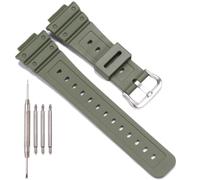XBHSW Harz-Armband, kompatibel mit Casio DW-5600, GW-M5610, GW-6900, DW-6900, G-6900, Herren-Ersatzarmband, wasserdicht, tiefes Armeegrün