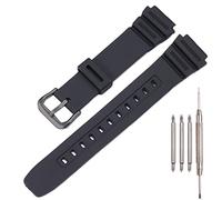 XBHSW Kunstharz-Armband kompatibel mit Casio AE-1300 AE-1200 F-108 W-216H AE-1000w SGW-300H AQ-S800W W-800H Herren-Uhrenarmband Sport Wasserdicht Silikon Ersatzarmband