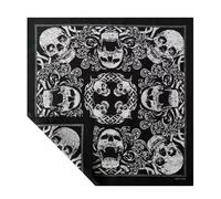 XBOKA Bandana mit Totenkopf-Aufdruck, für Erwachsene, Western-Paisleys, Bandanas, modisches Halstuch, Straßentanz, Kopftuch, Hiphop-Kopfbedeckung