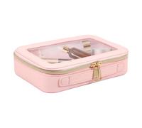XBolsa Cosmética Transparente: Bolsa De Maquillaje Organizador Transparente Portátil, Tutor De Viaje Multifuncional para Cuidado De La Piel, Cepillos, Joyas, Esenciales Diarios, Vacaciones,