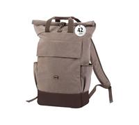 Xcase Laptoptasche: Großer Rolltop-Canvas-Rucksack mit Laptopfach, Reißverschluss, 42 l (Rolltoprucksack, Rucksack Handgepäck Flugzeug, Koffer)