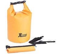 Xcase Wasserfester Packsack: Wasserdichter Packsack, strapazierfähige Industrie-Plane, 10 l, orange (wasserfeste Packtaschen, Overboard Beutel, Sack)