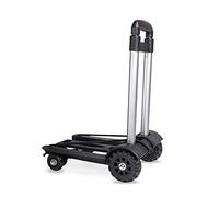 XCHSXYL Handkarren Klappbarer Handwagen, Multifunktionaler Einkaufswagen, 40 Kg Tragkraft, Robuster 4-Rad-Trolley Mit Praktischer Konstruktion, Mit Bindeseil