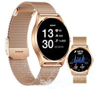 XCOAST JOLI XC PRO Smartwatch für Damen in Gold - Elegantes Design, AMOLED Touchscreen, Fitness- und Gesundheitstracking, Kompatibel mit iOS & Android, Personalisierbares Zifferblatt