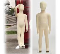 XDAWQP Kinder-Schaufensterpuppe für Jungen und Mädchen im Alter von 1-14 Jahren, Verstellbarer, Flexibler Puppenkörper zum Stehen mit abnehmbarem Kopf und Armen, Ganzkörper，5 Years Old