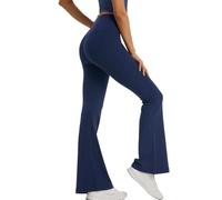 XDSP Damen Bootcut Yogahose High Waist Lange Schlaghose Stretch Freizeit Jogginghose Arbeitshose Bootleg Leggings Fitness Training Sport Jazzpants Lang Hohe Taille Ausgestellte Flare Hosen