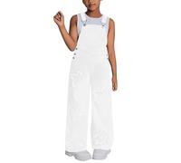 xejuoei Jeans Mädchen Latzhose Girls Weit Bein Jumpsuit Kinder Ärmellos Coole Overall Einfarbig Lang Hose Teenager Arbeitshose Outdoor Locker Lässige Strampler Kleidung