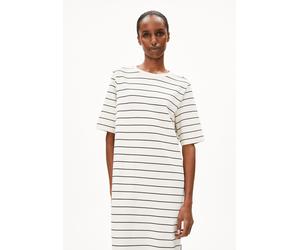 XELINAA FEIN GESTREIFTES MIDI-KLEID |Bio-Baumwoll Mix - mehrfarbig (M)