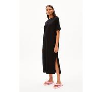 XELINAA JERSEY-MIDI-KLEID | Bio-Baumwoll Mix - schwarz (M)