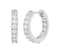 XENOX® Creolen - Damen Ohrringe aus hochwertigem 925/- Sterlingsilber mit Zirkonia-Steinen | XS10352