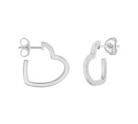 XENOX Creolen - HEART - XS91567 silber