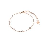Xenox Sterling Silber Armband XS2037R - 15-20 cm - KRAPPE ROSÈ - Roségold Verg. Kareekette
