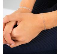 Xenox Sterling Silber Armband XS3831 - 15-18,5 cm - ZARGE SILBER - Karreekette