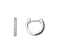 Xenox Damen Creolen XS8662 – 925 Sterling Silber, 12 mm mit Zirkonia, silberfarben