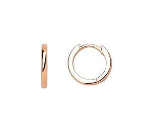 Xenox Damen 925 Sterling Silber Creolen 13 mm in roségoldfarben - CREOLEN - XS8660R