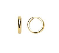 Xenox Damen 925 Sterling Silber Creolen 17 mm in goldfarben - CREOLEN - XS8661G