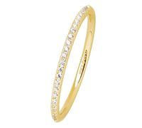 Xenox Sterling Silber RING XS1721G/54 - KRAPPE GOLD - Gelbgold Verg. - Gr. 54