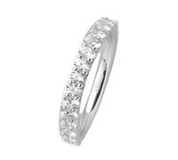 Xenox Damen 925 Sterling Silber Ring mit Zirkonia in silberfarben - XS7390 54