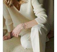 Fingerring XENOX "XS KRAPPE GOLD, XS SILBER, XS1721, XS1721G" Fingerringe Gr. 54, Silber 925 (Sterlingsilber), 1,3 mm, silberfarben (silberfarben, kristallweiß, kristallweiß) Damen Fingerringe mit Zirkonia (synth.) (67029764-54)