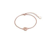 Xenox Armband LOVE STORY XS3412RN – 925 Sterling Silber rosé Zirkonia Herz 15–18,5 cm