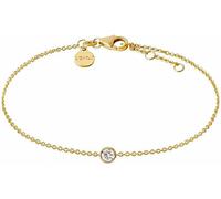 Xenox Sterling Silber Armband XS7320G - 15-18,5 cm - ZARGE GOLD - Gelbgold Verg. Karreekette