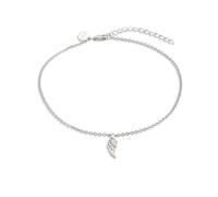 XENOX Damen-Fußkette 925 Sterling Silber rhodiniert Zirkonia XS3534