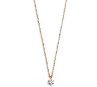 XENOX XS7380R Damen Collier Sterling-Silber 925 Rose weiß Zirkonia 45 cm