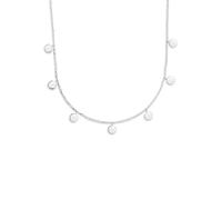 Xenox Damen Halskette mit kleinen Coin Anhänger Silber XS3696