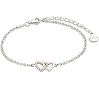 Xenox Damenarmband Love Story verschlungene Herzen Zirkonia Silber XS2929R