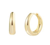 XENOX® Dome Large Creolen - Damen Ohrringe aus hochwertigem 925/- Sterlingsilber | XS10372G