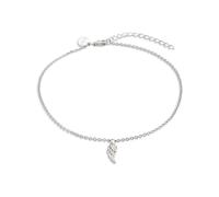 XENOX Damen-Fußkette 925 Sterling Silber rhodiniert Zirkonia XS3534